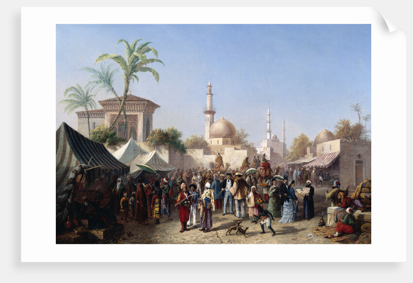 The Turkish Market by Rudolf von Alt