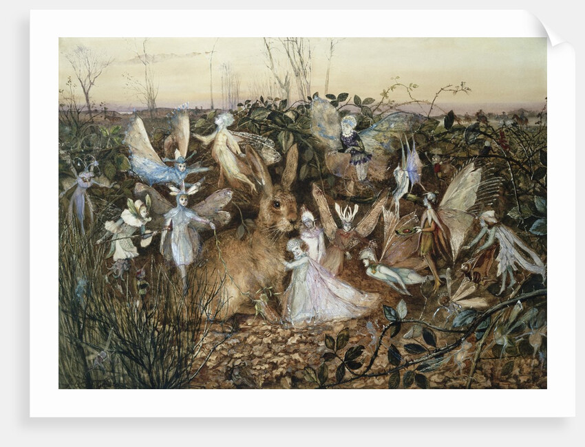 A Rabbit Among the Fairies by John Anster Fitzgerald