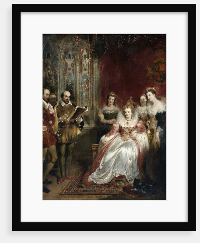 Shakespeare Reading to Queen Elizabeth I by John James Chalon