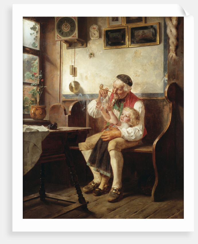 Blowing Smoke Rings by Friedrich Peter Hiddeman