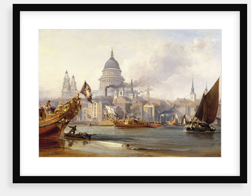 St. Paul's Cathedral and the City of London, England by George Chambers