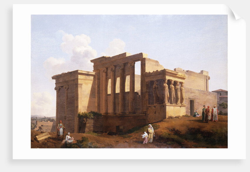 The Temple of Minerva, Athens, Greece by Landelot-Theodore Turpin de Crisse
