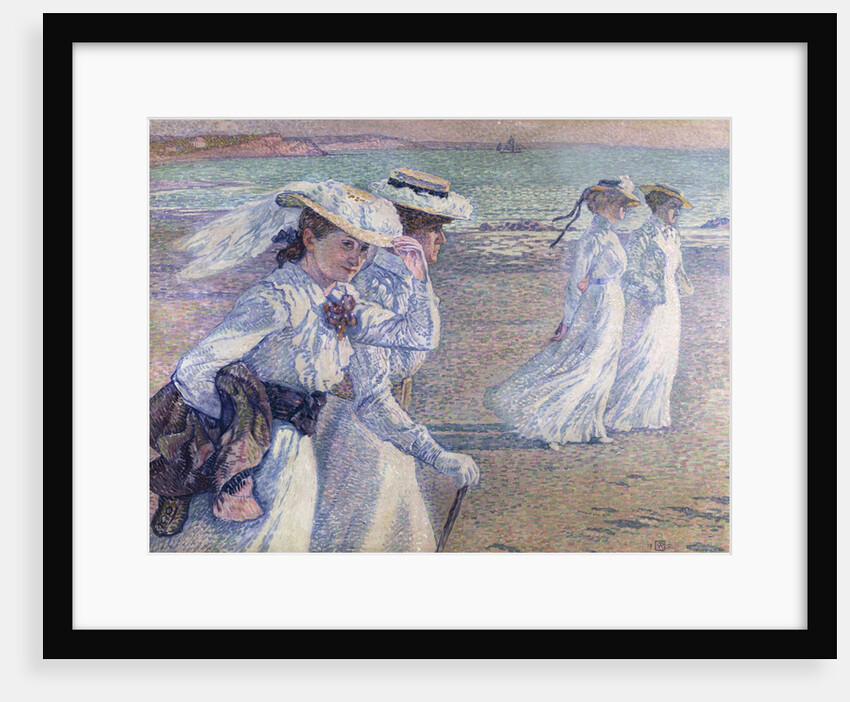 A Walk on the Beach by Theo van Rysselberghe