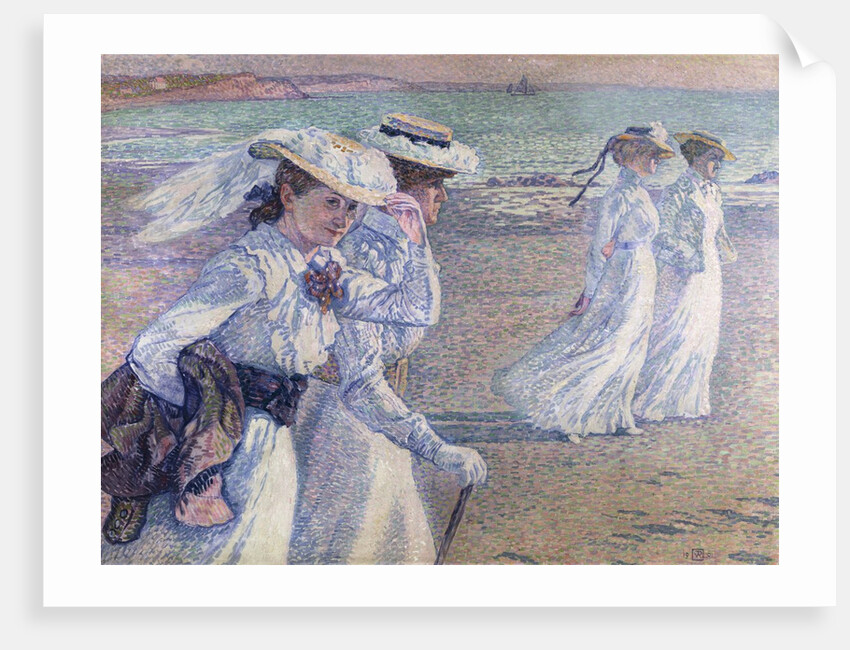 A Walk on the Beach by Theo van Rysselberghe