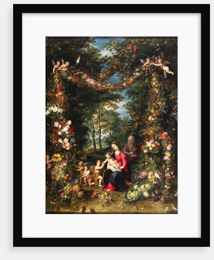 Garland of Flowers with Virgin and Child by Jan Brueghel the Elder