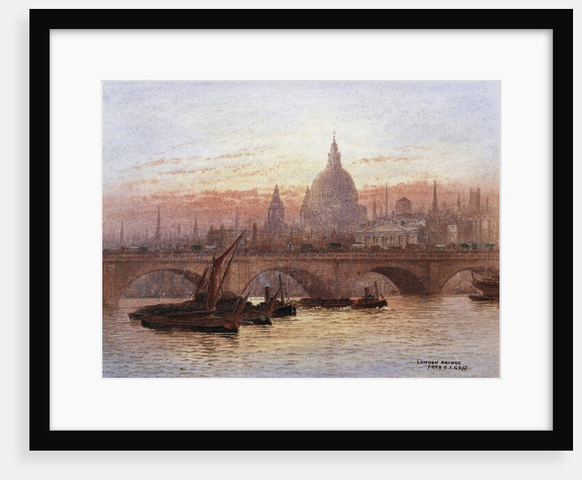 London Bridge, England by Fred E.J. Goff