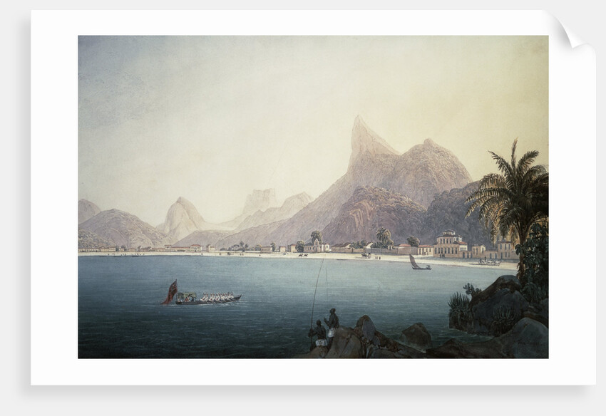 The Bay of Bota-Fogo, Rio de Janeiro by Thomas Ender