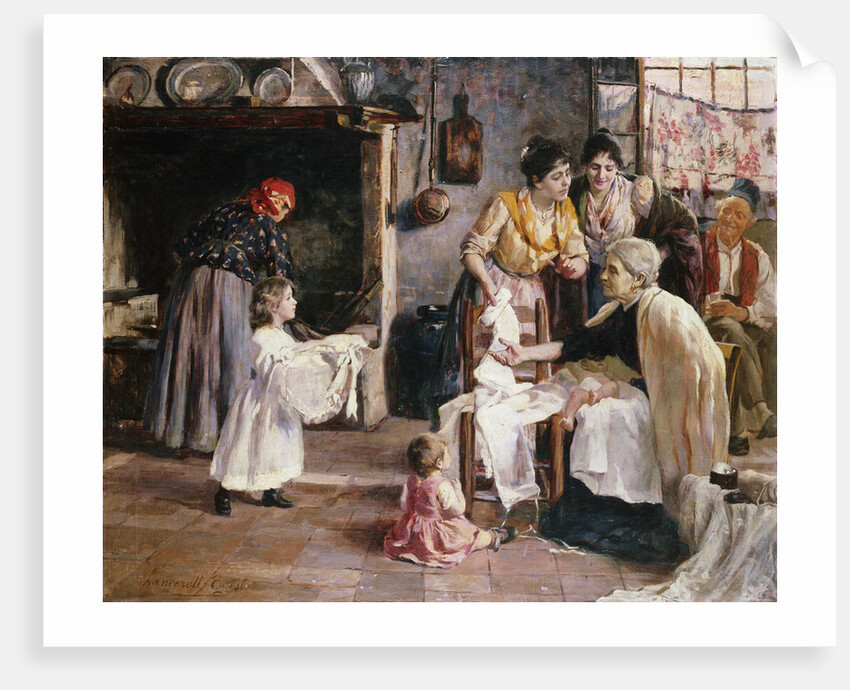 Preparing for the Baptism by Egisto Lancerotto