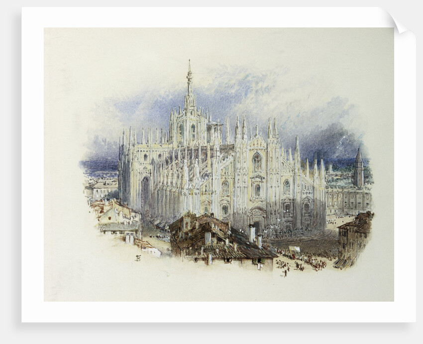 Milan Cathedral, Italy by Myles Birket Foster