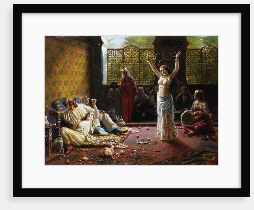 A Harem Scene by Giacomo Mantegazza