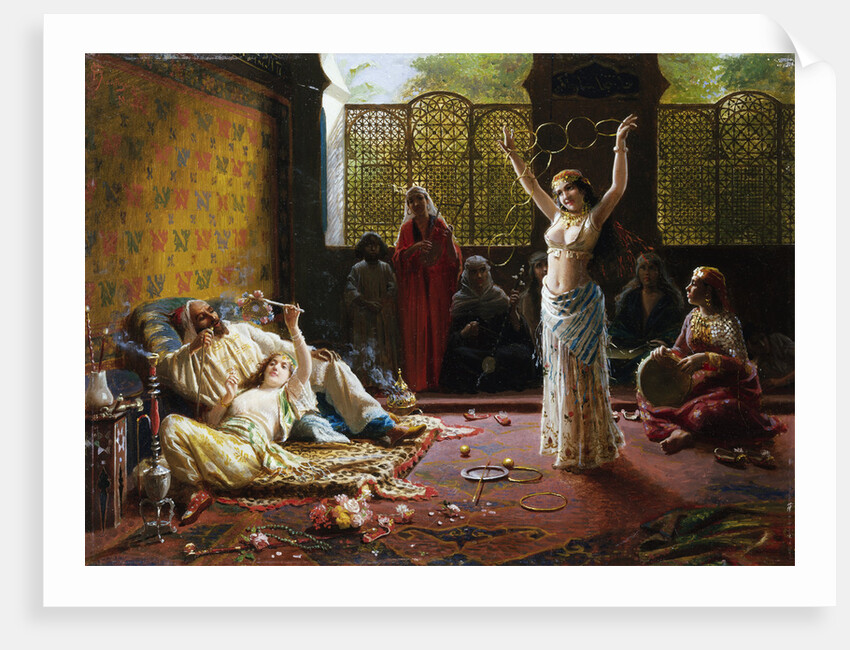 A Harem Scene by Giacomo Mantegazza