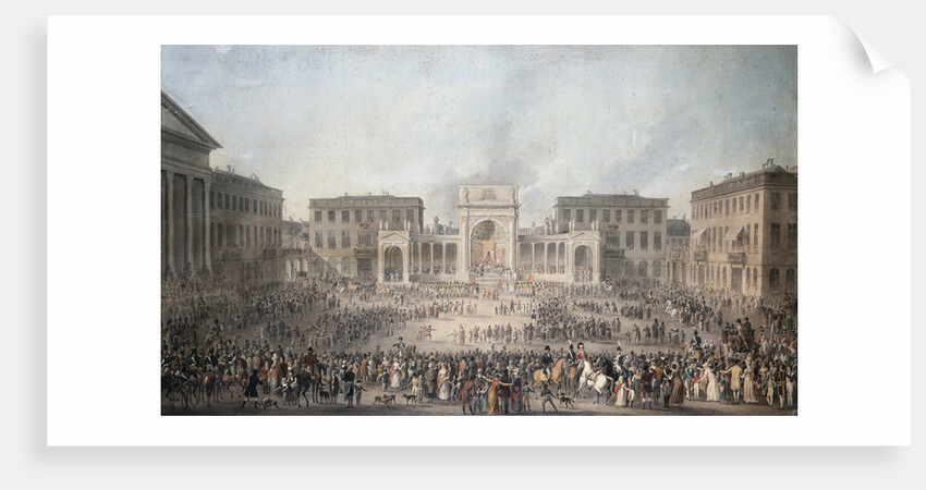 Inauguration of William I in Brussels, Belgium by PierreFrancois Charles Leroy