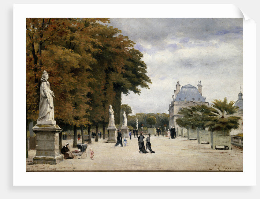 The Luxembourg Gardens, Paris, France by Stanislas-Victor-Edmond Lepine