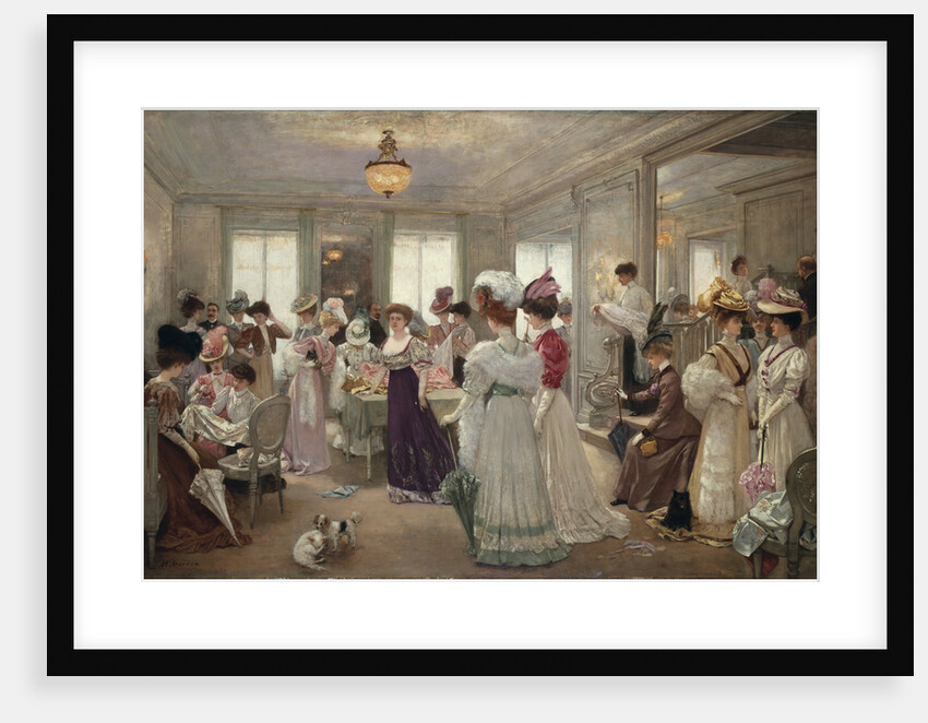 Cinq Heures Chez le Couturier Paquin by Henri Gervex