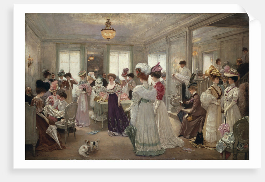 Cinq Heures Chez le Couturier Paquin by Henri Gervex