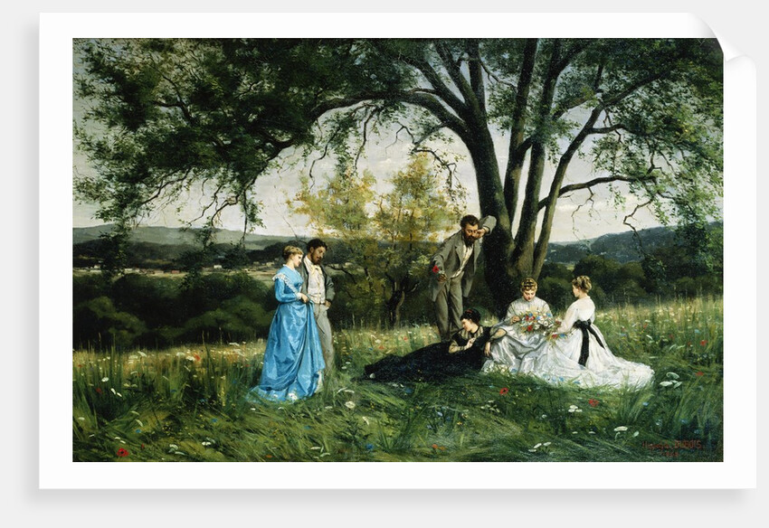 In the Meadow by Hippolyte Henri Pierre Dubois