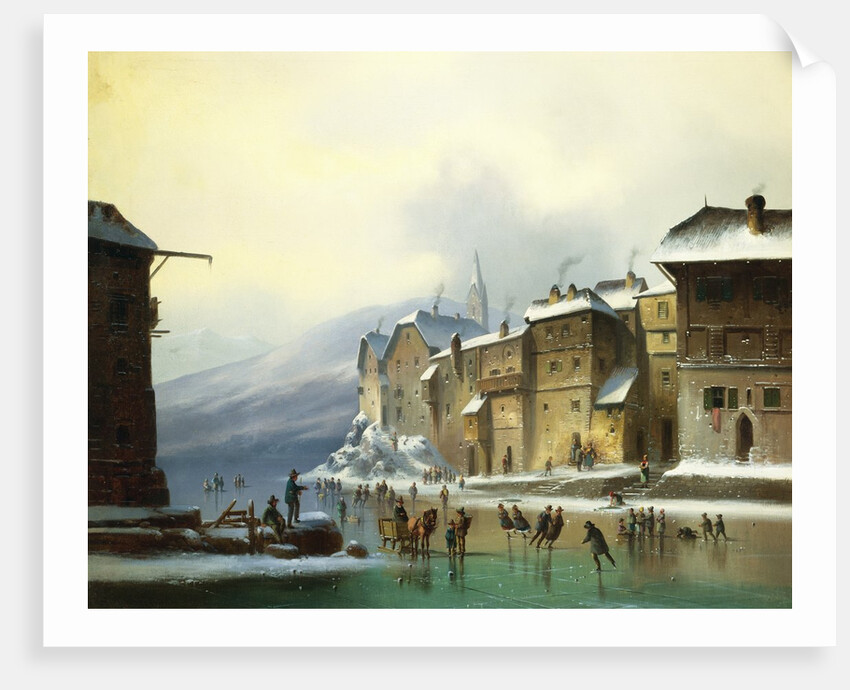 Skating Through the Town by Anton Eduard Doll
