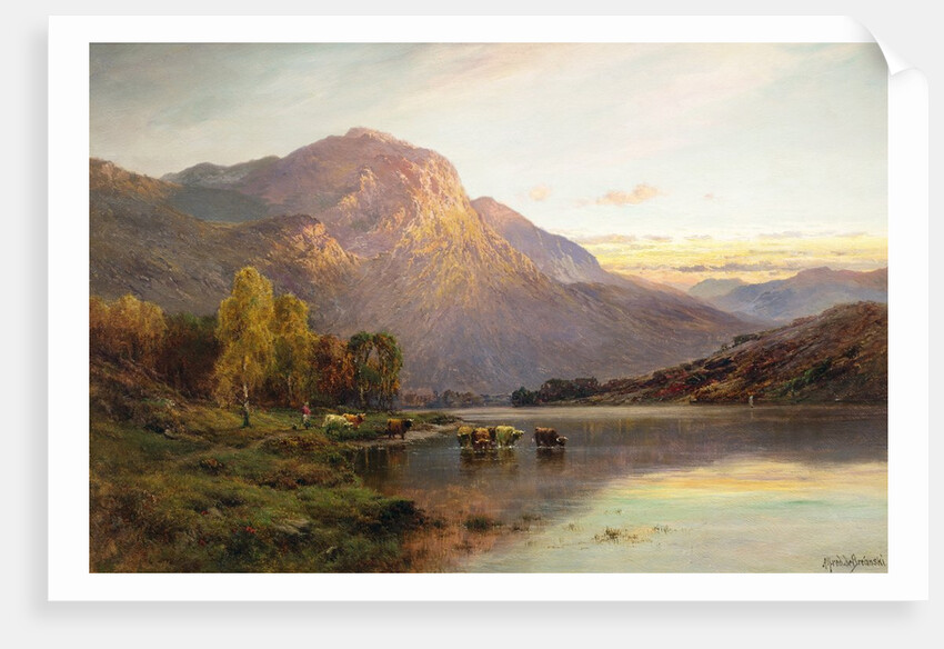 A View of Loch Lomond near Inversnaid, Scotland by Alfred de Breanski