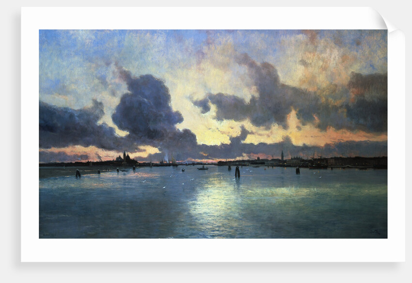 Sunset on the Laguna, Venice, Italy by Marie Joseph Iwill