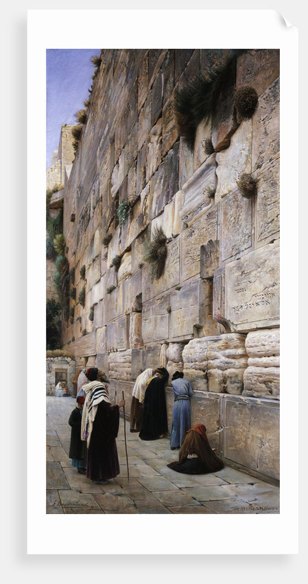 The Wailing Wall by Gustav Bauernfeind