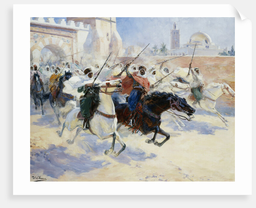 Horsemen Leaving the City by Ulpiano Checa y Sanz