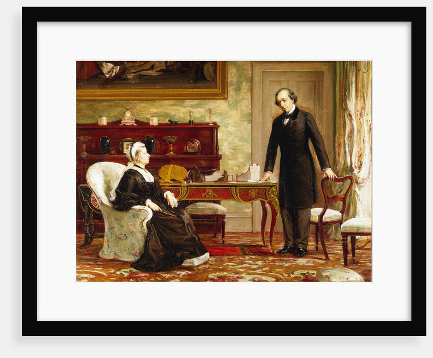 Queen Victoria Interviewing Disraeli at Osborne House by Theodore Blake Wirgman