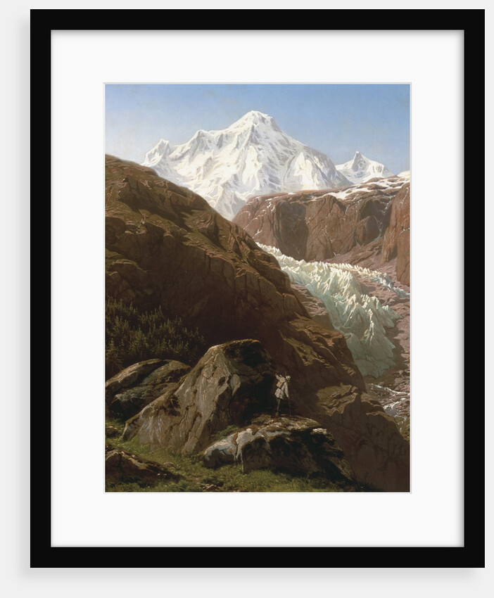 The Gorner Glacier and Zermatt Valley, Switzerland by Jean Francois Xavier Roffiaen