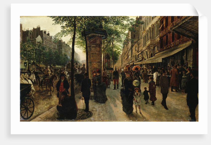Boulevard des Italiens by Tito Lessi