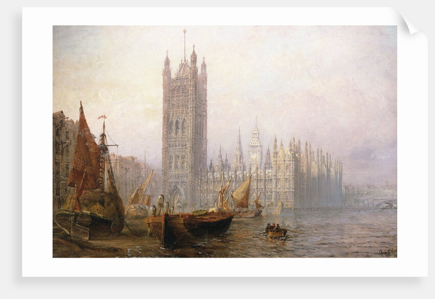 The Houses of Parliament, London by Claude Thomas Stanfield Moore