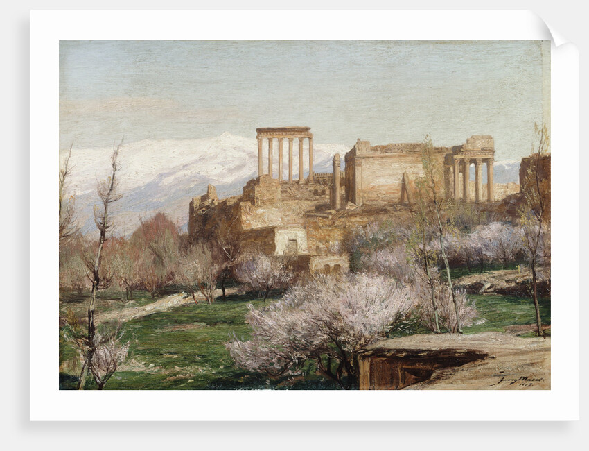 View of Baalbek, Lebanon by George Macco