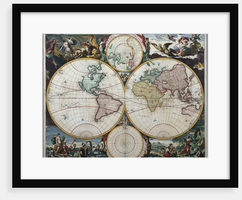 Orbis Terrarum Nova et Accuratissima Tabula by Nicholas Visscher