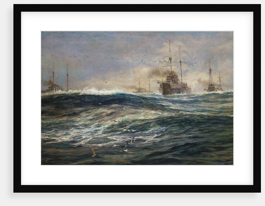 The First Battle Squadron of Dreadnoughts Steaming down the Channel by William Lionel Wyllie