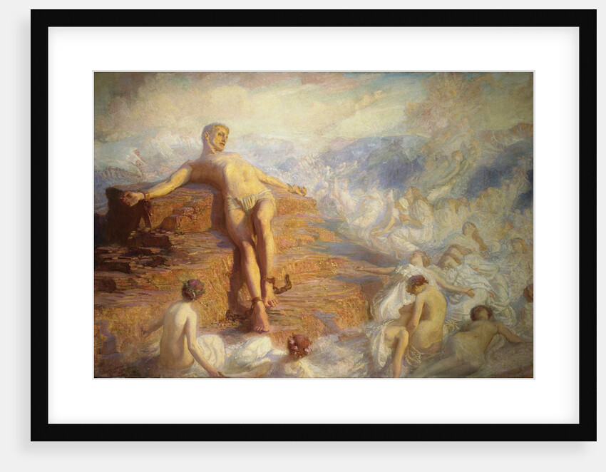 Prometheus Consoled by the Spirits of the Earth by George Spencer Watson