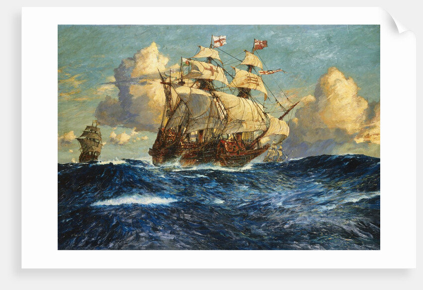The English Fleet at Sea by Charles Dixon