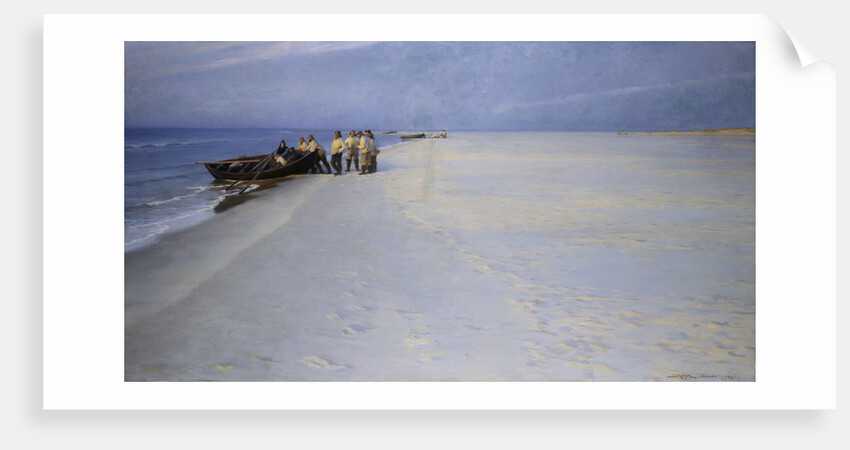 Fishermen on the Beach at Skagen, Denmark by Peder Severin Kroyer