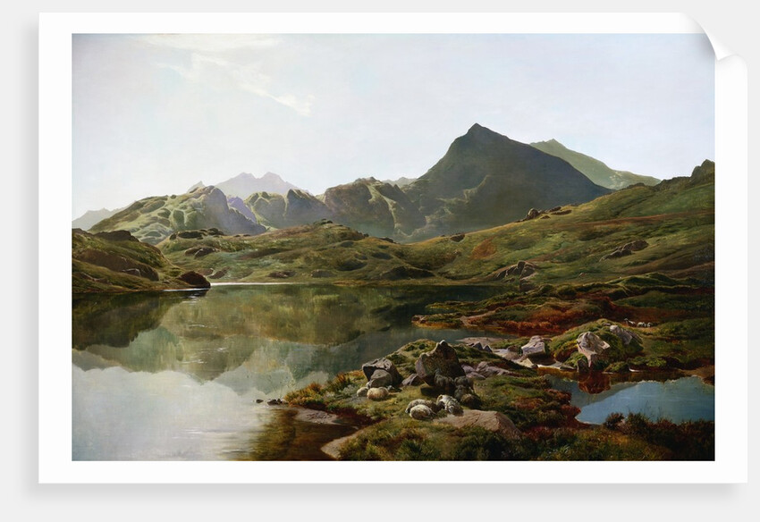 Llyn Y Cwm Fflynnon, North Wales by Sidney Richard Percy