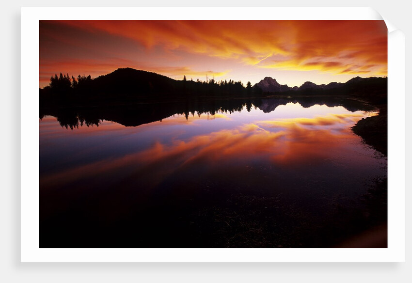 Sunset in the Teton Range by Anonymous