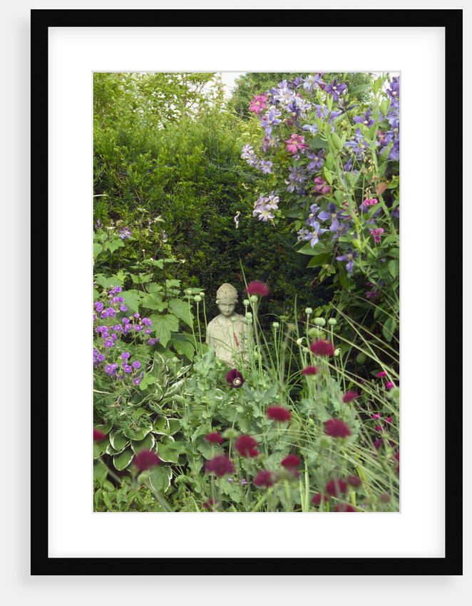 Small Statue in a Back Garden by Anonymous