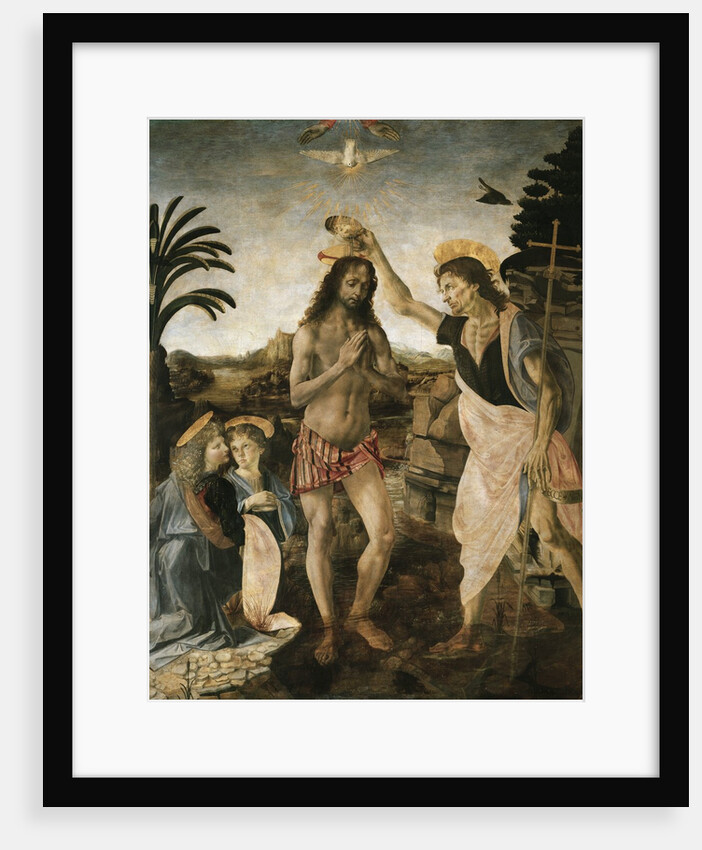 Baptism of Christ by Andrea del Verrocchio and Leonardo da Vinci by Anonymous