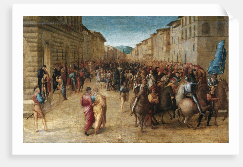 Entrance of Charles VIII in Florence by Francesco Granacci