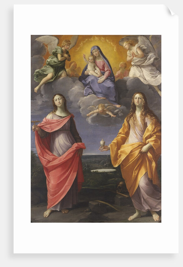 Madonna of the Snow with Saints Lucy and Mary Magdalen by Guido Reni