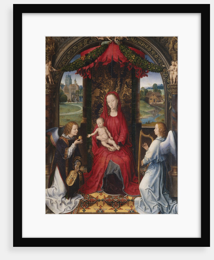 Madonna and Child with Two Angels by Hans Memling