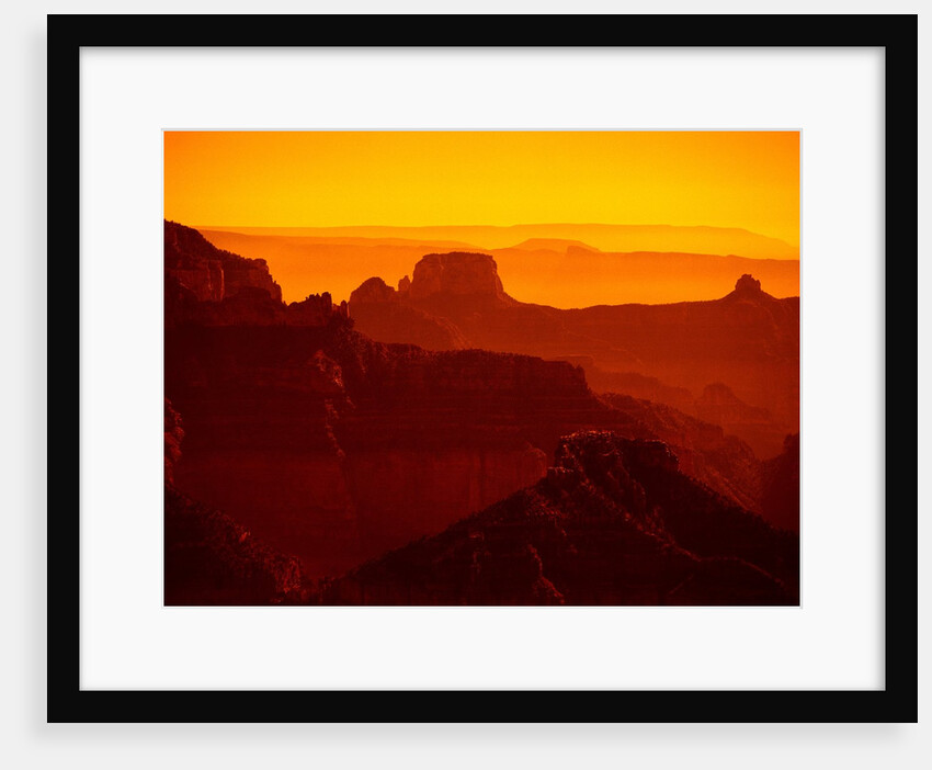 Grand Canyon and Orange Sky by Anonymous