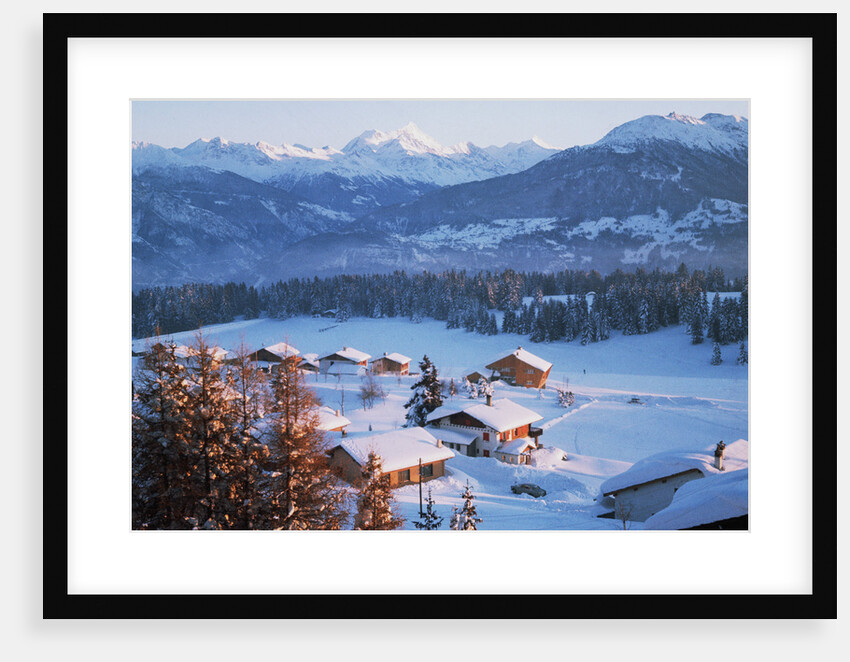 Chalets in the Swiss Alps by Anonymous