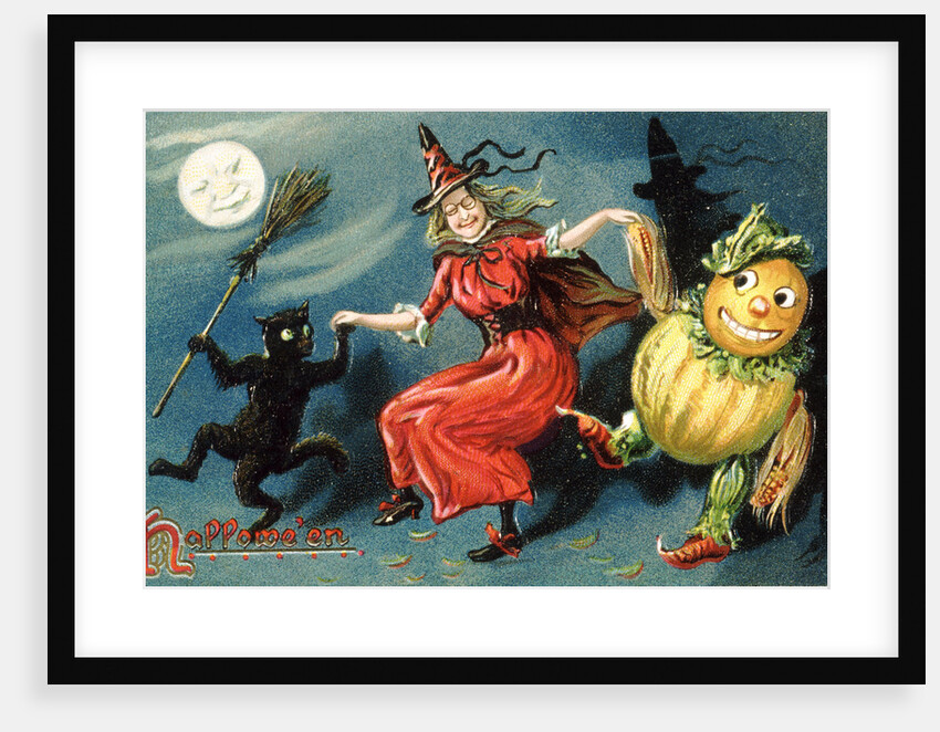 Hallowe'en Postcard by Anonymous