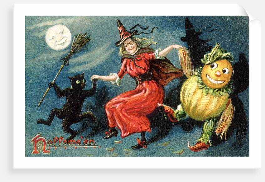 Hallowe'en Postcard by Anonymous