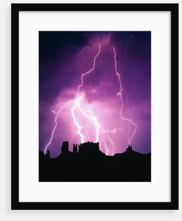Lightning over Monument Valley by Anonymous