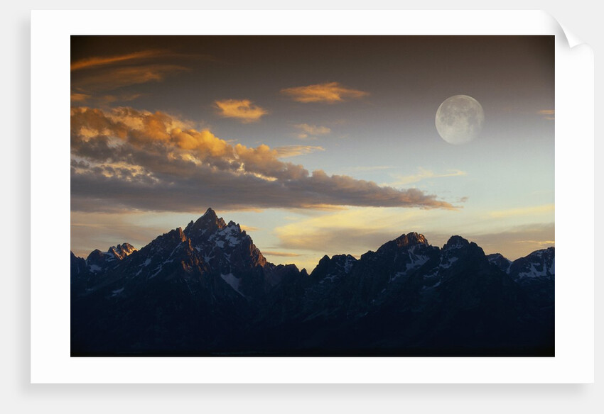 Sunset over Teton Range by Anonymous