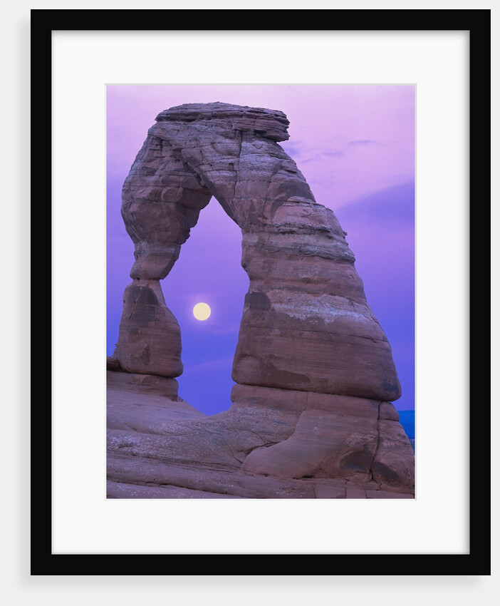 Moon Framed by the Delicate Arch by Anonymous