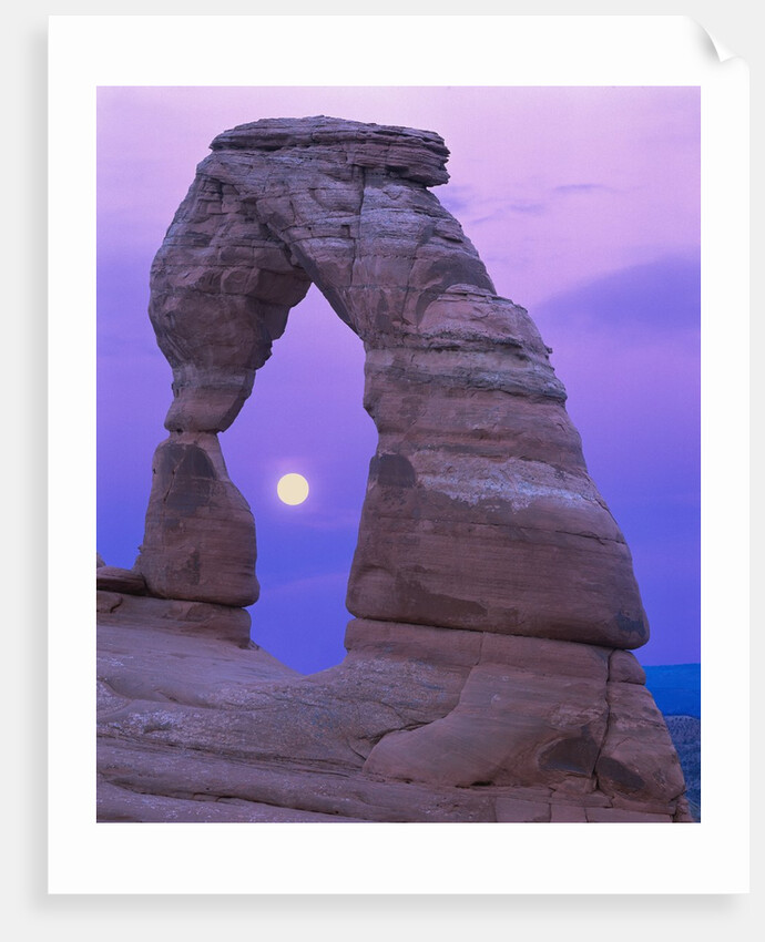 Moon Framed by the Delicate Arch by Anonymous